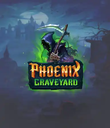 Изображение игрового слота Phoenix Graveyard от ELK Studios, демонстрирующее феникса и символы возрождения на барабанах.